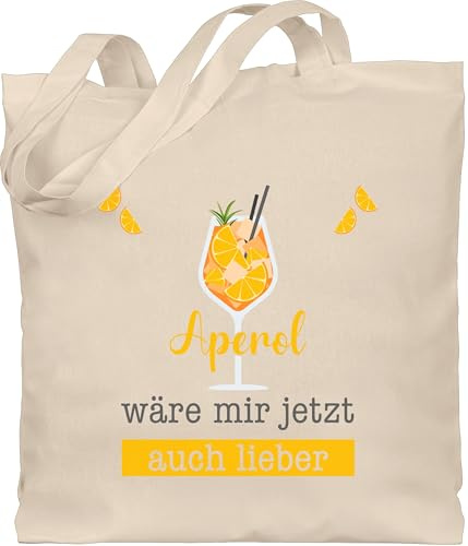 Shirtracer - Baumwolltasche - Statement Taschen - Aperol wäre mir jetzt auch lieber - Aperol Geschenk Lustig