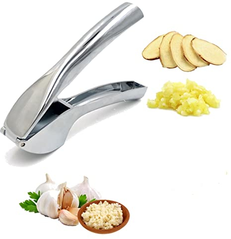 Garlic Masher,Garlic Press Garlic Chopper Wheel Garlic Mincer Roller Kitchen Aid Garlic Hand Crusher Small Mini Size Kitchen Gadget Tool