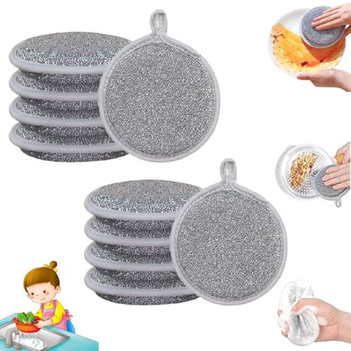 Gluschwein Multifunktionales Kratzfestes Draht Geschirrtuch, Multipurpose Wire Dishwashing Rags for Wet and Dry, Mehrzweck-drahtgeschirrtücher Für Nass Und Trocken,multipurpose Wire Dishwashing Rags