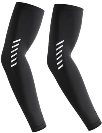 WHYCNJL 1 Paio Manicotti Braccia Gaming Cooling UPF 50+ Arm Sleeves Sun Protection Arm Sleeves Elastic Breathable Anti-Slip No Fade Pilling Resistant for Outdoor Sports Dark Grey
