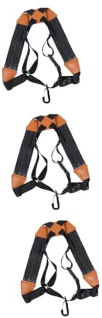 ibasenice 3stücke Saxophon Doppel-schultergurt Für Altsaxophon Tenor Und Klarinette Verstellbarer Bequemer Und Langlebiger Saxophon- Strap Schwarz Zur Druckentlastung Des Nackens