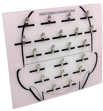 Verlängerungshalter - Haar-Lametta-Organizer Haarverlängerungen, Stabiler Acryl-Haarstyling-Brett Haarverlängerungshalter | Salon-Perücken-Pfropfplatte Mit Clip Für Haarteile-Abschnittsanzeige