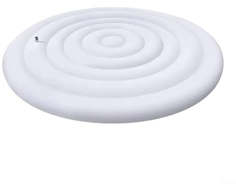 Feegow Cubierta de spa con tapa inflable, cubierta inflable ajustable para bañeras, aislamiento eficiente cuadrado/redondo cubierta inflable para bañera al aire libre (redonda 1)
