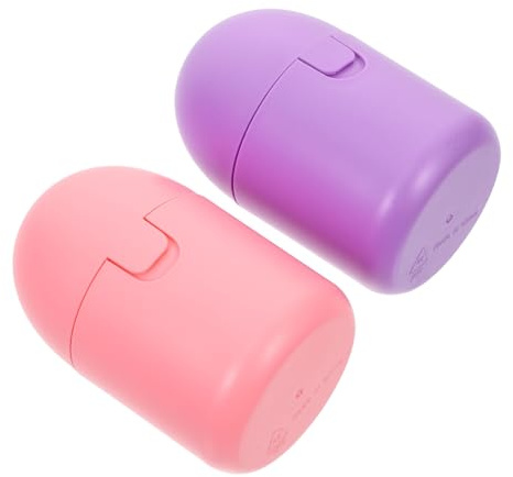 Scatola Porta 2 Pezzi in Pp, Sterilizzabile a Vapore | Design Portatile, Comoda da Trasportare e Riporre, Confezione Doppia Compatta