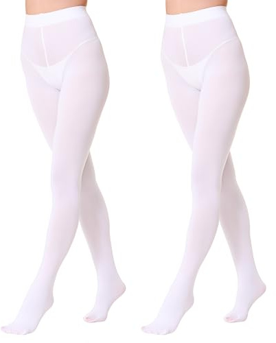 EVERSWE 2 Pairs Women's Microfiber Opaque Tights