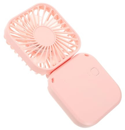 PRETYZOOM Mini Ventilador De Mano Plegable Silencioso Carga Usb Para Escritorio y Viajes Ventilador Portátil Pequeño Para Verano