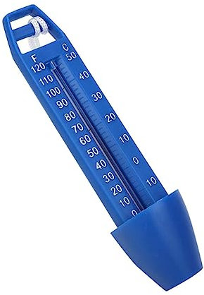 Termometro Galleggiante per Piscina, Plastico Blu Lanyard