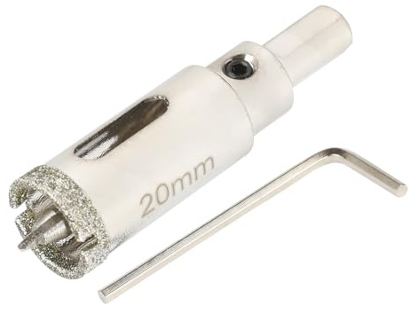 SUQIN Sierra Perforadora De Diamante De 20mm Con Broca De Centro Piloto,Broca De Cristal Con Revestimiento De Diamante Para Azulejos, Porcelana, Vidrio, Mármol y Cerámica