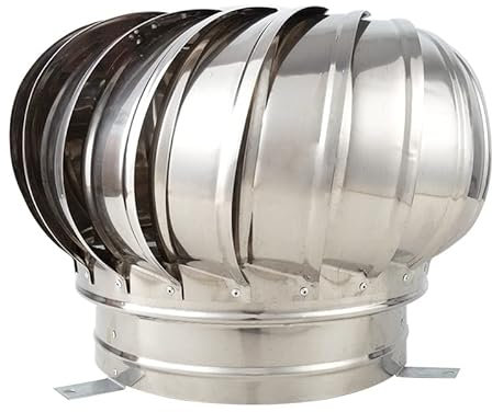 UQACHG Ventilatori da Tetto in Acciaio Inossidabile 304, Turbine Eoliche, Sfiato dell'Aria, Ventilatore da Soffitta, 100 Mm, 110 Mm, 150 Mm, 160 Mm, 200 Mm, Ventila,110mm