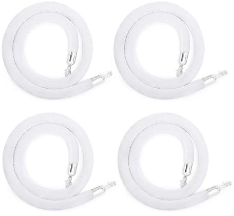 Barrière de sécurité en Velours – Corde de contrôle des foules de 4 m avec Crochets, Garde-Corps Blanc pour événements sur Tapis Rouge, hôtels, cinémas, fêtes – Longueur élégante de 2,5 m