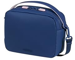 American Tourister Puffypop - Väska, 20 cm - Med AirPods-fack, Avtagbar axelrem - Blå (Navy)