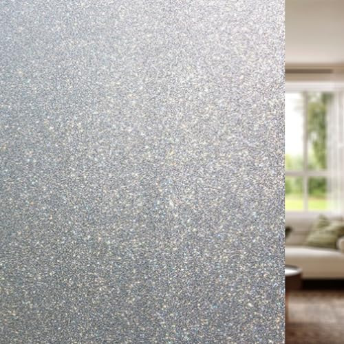 Vinilos para Cristales Ventanas 85 x 150 cm Efecto Esmerilado, Anti-UV, Privacidad Total, Fácil de Instalar Fensterfolie Blickdicht Fensterfolie para Baño Cocina Oficina, Escarchado