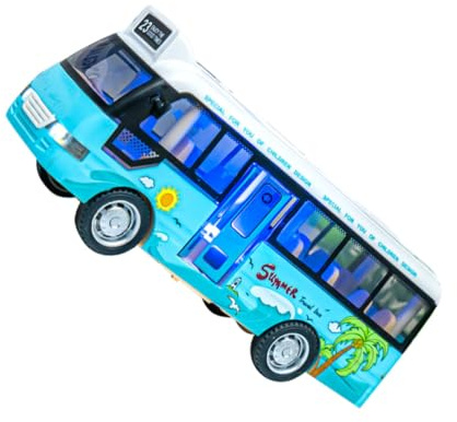 BESPORTBLE Autobús Escolar de Juguete de Plástico Abs con Luces y Música