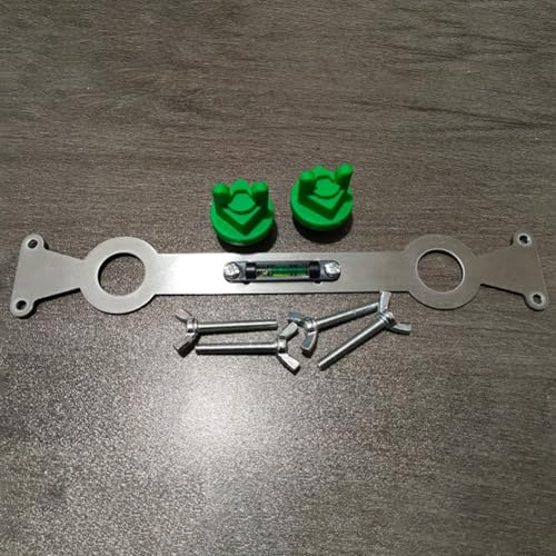 Niveleur de tuyau d'eau chaude et froide en métal avec niveau intégré pour les réglages de plomberie, pommeau de douche et robinet