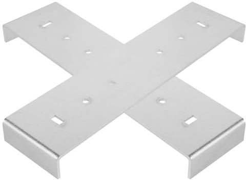 LOORGVEL 2 Stück Teiliges Metall Briefkasten Befestigungsset Langlebige Reparaturhalterung für Briefkästen Einfache Montage Vielseitig Einsetzbar Modernes Design für Haus und Zaun