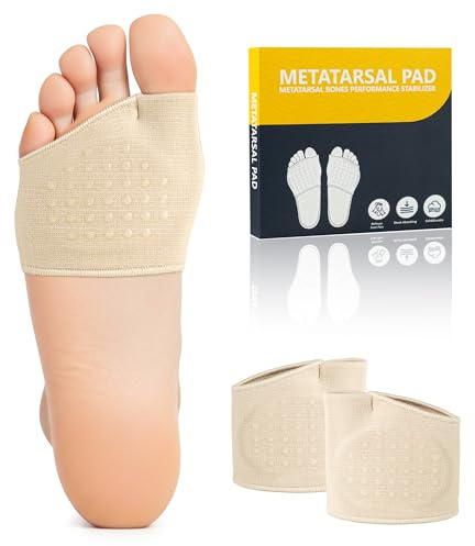2 PCS Metatarsal Pads for Women and Men - Ball of Foot Pain Relief Cushion with Gel Pad,Foot Pads for Morton's Neuroma & Metatarsalgia Support