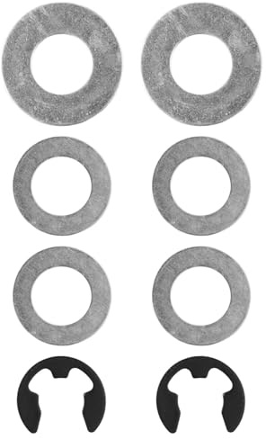 MonoSora 9040H - Kit de herramientas de rodamiento de rueda delantera para cortacésped Craftsman reemplaza 532188967 532121749 812000029, incluye arandelas de empuje de cubierta de eje y clips E