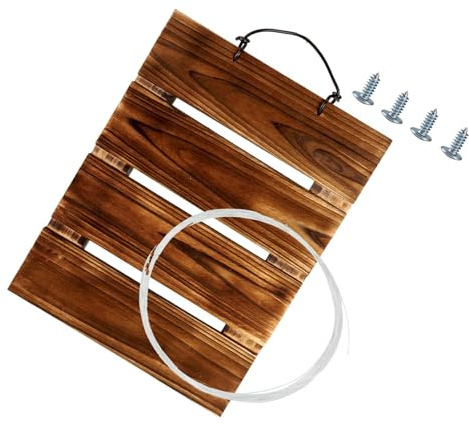 WNXGNHO Fioriera sospesa in legno traspirante progettata per felci Staghorn che promuove la crescita delle radici con un'eccellente ventilazione decorazione per piante da interno con felci Staghorn