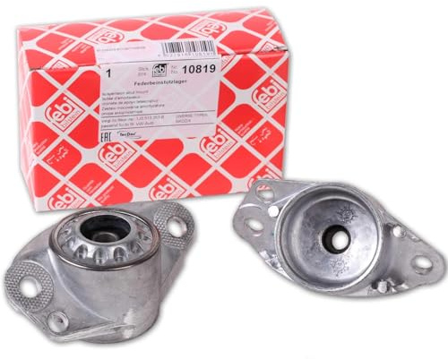 BandelOne enthält 2x Febi Federbeinlager Domlager hinten für A3 8L Golf 4 Polo 6R 9N Bora