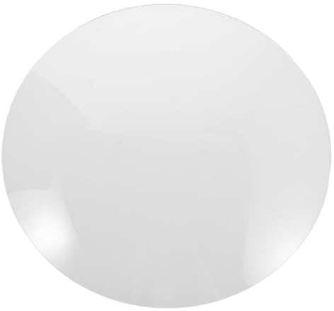 SHINEOFI 12 Inch Convex Dome Clock Glass Cover, 30cm Round Replacement | 12 inch 30cm round convex dome clock glass cover replacement. Anti-glare clear lens for office & home wallclock repair.