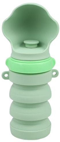 Ounfhtrttk Vaso de Agua Portátil y Plegable de Silicona para Mascotas, Dispensador de Agua A Prueba de Fugas, Ideal para Pasear y Viajar con Perros Al Aire Libre.
