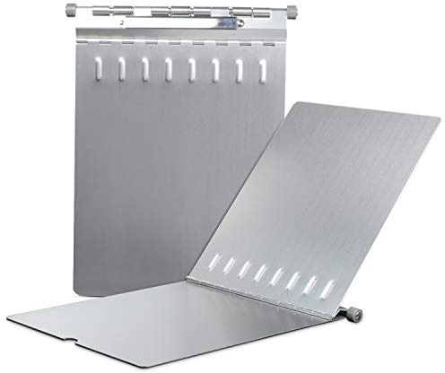ROCOFF Metall-Klemmbrett, Aluminium, robustes Klemmbrett mit Abdeckung, Papierhalter in Briefgröße mit hoher Kapazität, ideal für Geschäft oder Studium