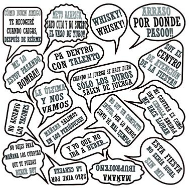 Oedim Atrezzos Photocall Frases Graciosas 100 x 100cm | Complementos para Photocall| Ideas para Regalos Personalizados de Bodas