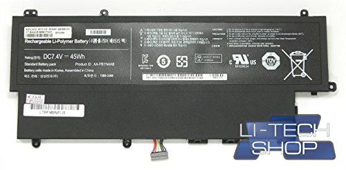 LI-TECH Batteria Compatibile 6 Celle 6100mAh per CODICE Samsung AA-PLWN4AB PILA Notebook