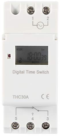 Akozon THC 30A Temporizador digital Temporizador electrónico programable (12V)