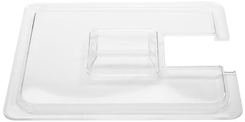 ALLPAX Deckel für GN Behälter 1/2 aus Polycarbonat (Transparent) - Mit Ausschnitt - Passend für Sous Vide Garer SVU und SV3 App