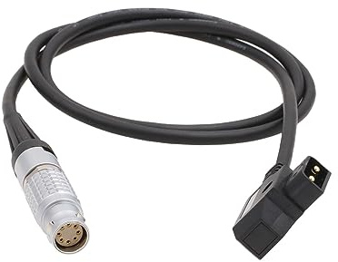 HangTon Power Cable D-tap P-tap to 2B 8 Pin for ARRI ALEXA 35, Alexa Mini, Amira, Alexa Mini LF Camera (30cm, Straight 8-Pin)