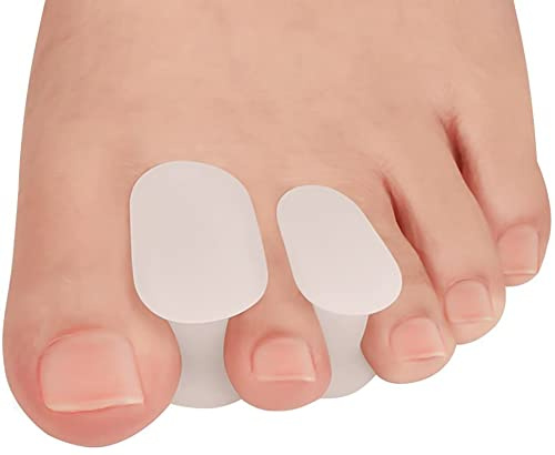 Silikon-Zehentrenner für überlappende Zehen, 8 Paar Gel-Bunion-Korrektor-Pads für krumme Zehenspreizer, Hammer Toe Spacer, wiederverwendbare Big Toe Divider für Damen Herren