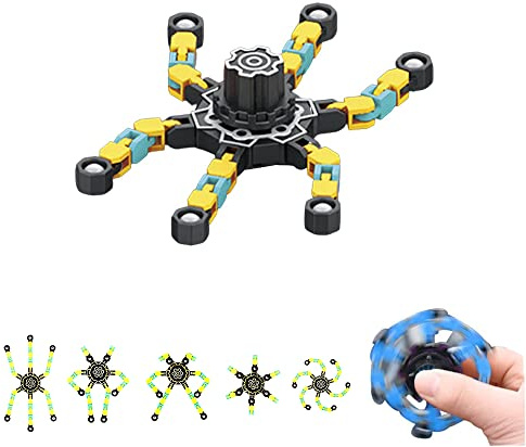 Fingertip Spin Top Toy, Fidget Transformierbare Anti Stress Spinner Toys, Verformbares Mechanischer Fingerspitzen Spinner Spielzeug, Zappelspielzeug (s4388)
