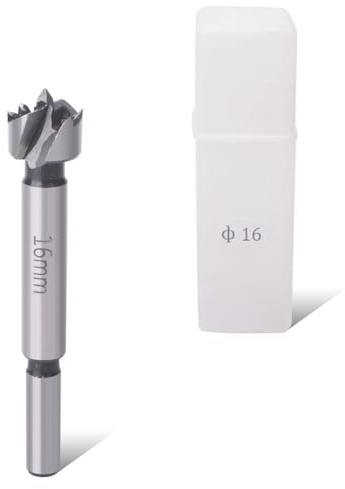 Forstnerbohrer Mehrzahn Holzbohrer 16mm Flachflügelbohrer mit Rundschaft Holzbohrer Zum Bohren In Holz, Sperrholz, Kunststoff