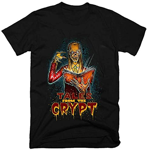 Tales from The Crypt T Shirt Graphic Printed Top Tee for Men Black Size L