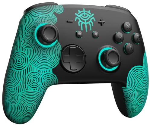 Switch 2 Pro Controller One-Key Wake Up for Switch2/OLED,Firefly Switch Wireless Controller with Hall Effect Joysticks, NFC Function, Black Bluetooth Remote Gamepad with 7 LED/Paddle/Turbo/Motion