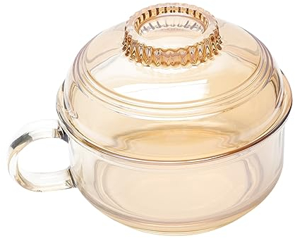 BESTonZON Heat-Soup Pot Glass Bowl for Fruit Salad Multi-Function Rice Bowl for Home Restaurant