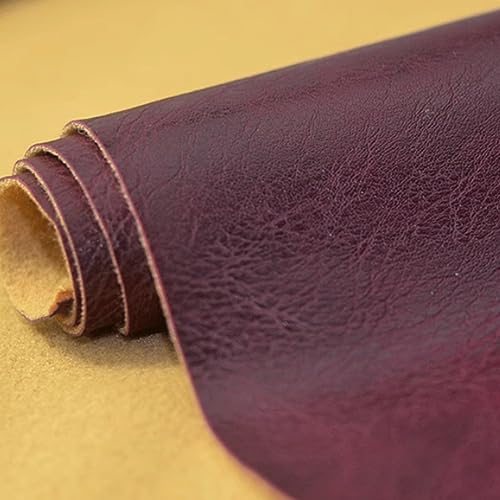Lederstücke Imitat Kunstleder Bezugsstoff, Kunstleder Stoff PU Vintage-Texturen, Leder Meterware, Dekorieren Ledersessel Sofa Dicke 1mm, für Zum Nähen und Basteln,Sofakissen, Möbelstücke, Taschen, ( C