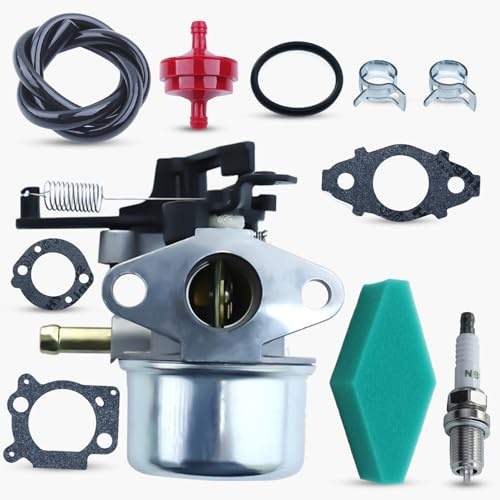 Haishine 591137 Vergaser Satz für 591137 590948 für Troy Bilt TB360 BS 111P02 114P02 11P902 121Q02 mit Zündkerze Ölrohr Luftfilter für Motor des Rasenmähers