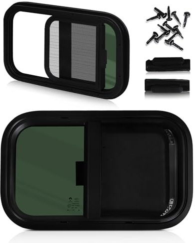 Gugxiom Fenêtre de Camping-Car à Coin Arrondi - Push-Pull étanche et Scellée, Taille d'Ouverture Polie 500 * 300 Mm