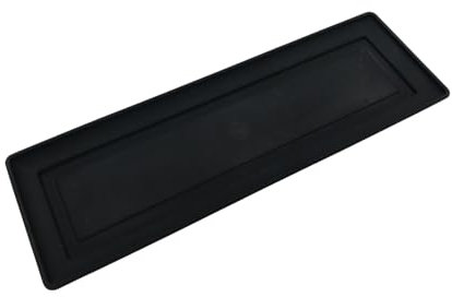 Oakland Gardens Medium 56.5cmWatering Tray Windowsill Plant Pot Planter Saucer Water Drip Base Trays | Black | (56.5cm | Pack of 2)