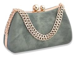 CORIOS Bolso de Noche para Mujer Clutch de Mármol Bolso de Boda Bolsa de Noche Moda Cartera de Mano Elegante Bolso de Hombro Bolsos Bandolera para Fiesta de Graduación Banquete Boda Verde