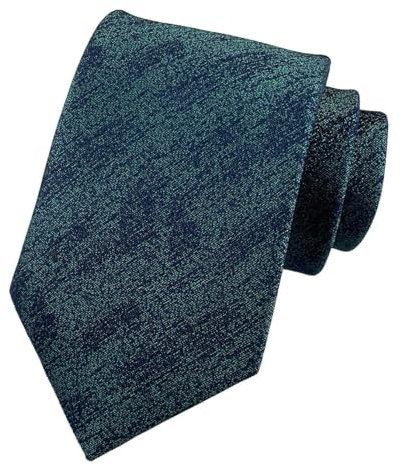 FENGJISUN Krawatten für Herren Krawatten Für Männer Einfarbig Gemusterte Krawatten Formelle Freizeitkrawatte Hochzeit Dinnerparty Krawatten für Büro(Navy Blue)