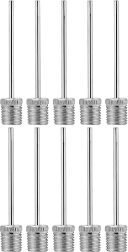 cyclingcolors 10x ballpumpe nadeln ball pumpe nadel fahrrad kompressor zum Aufpumpen von Bällen Luftpumpennadeln aus Edelstahl