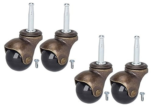 iplusmile 4pcs Ball Casters Heavy Duty Stem Caster Wheels for Computer Chair Replacement Office Furniture Wheels Without Brake
