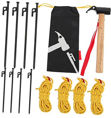 Sosoport Zelt Hammer Heringshammer-Set Zelthammer-Set Campinghammer-Werkzeug Heringsstanz-konstruktionswerkzeug Heringsstanzhammer