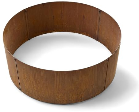 Czaja Pflanzringe 2 Stück Ø 80 x 30 cm Hoch Edelrost - Metallring Hochbeet Rost Pflanzgefäß Pflanzkübel Metallring Kräuterbeet Stahlring Stahl Ring