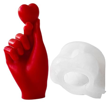 Moule en silicone robuste en forme de cœur pour la Saint-Valentin, décoration de doigt et chocolat
