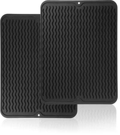 FENGZIZH 2 Pcs Silicone Trivets for Hot Pans