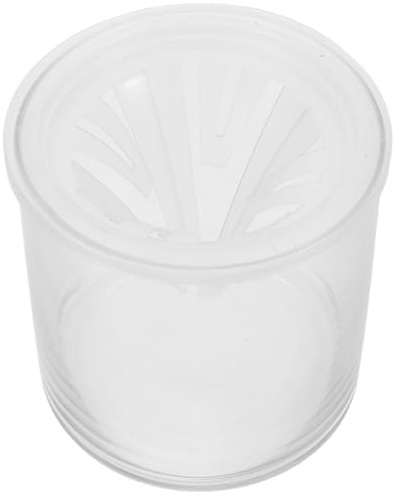 BIUDECO Vaso di Vetro per Fiori con Cestino a Rete Conico Vaso per Propagazione Piante e Bulbi Contenitore per Coltivazione Fuori Suolo Domestica e Ufficio Ancoraggio Radici Stabile e